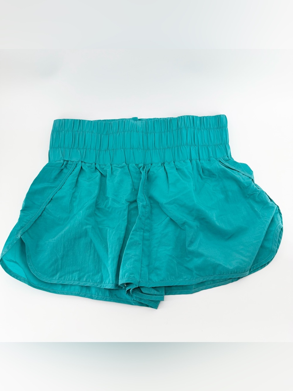 AUTOMET High Waisted Women’s Teal Green Athletic Running Shorts XL ✨